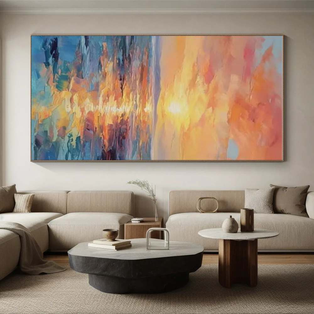 Office Handmade Sky Room Coastal Artwork O7V3V